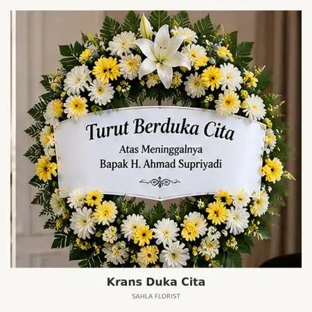 Krans Bunga Duka Cakung