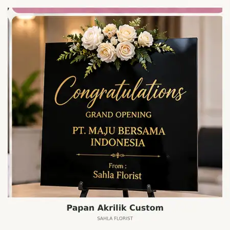 Papan Bunga Akrilik Cakung